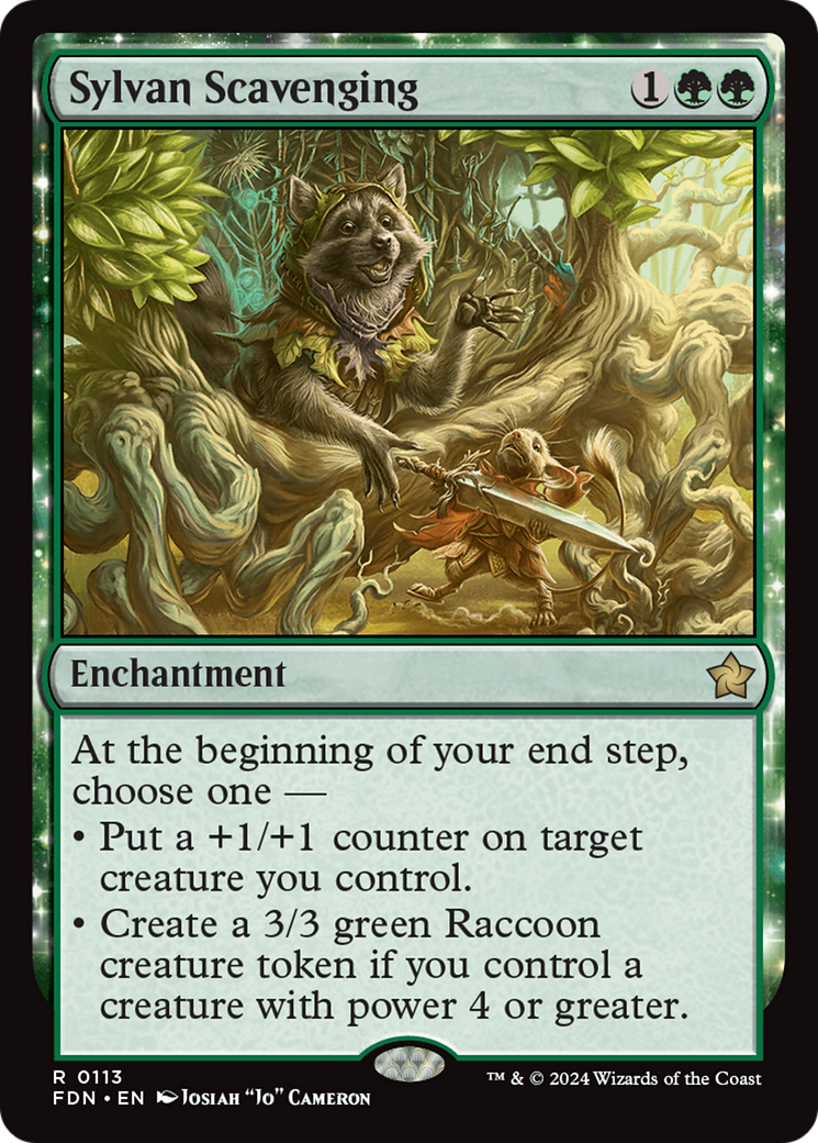 Sylvan Scavenging - [Foundations]: (enchantment)
