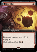 Dire Flail (Extended Art): (Extended Art) [The Lost Caverns of Ixalan]