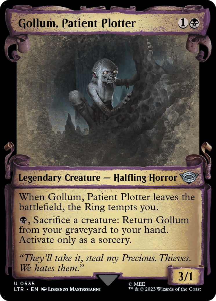 Gollum, Patient Plotter (Showcase Scrolls): (Showcase) [The Lord of the Rings: Tales of Middle-earth]