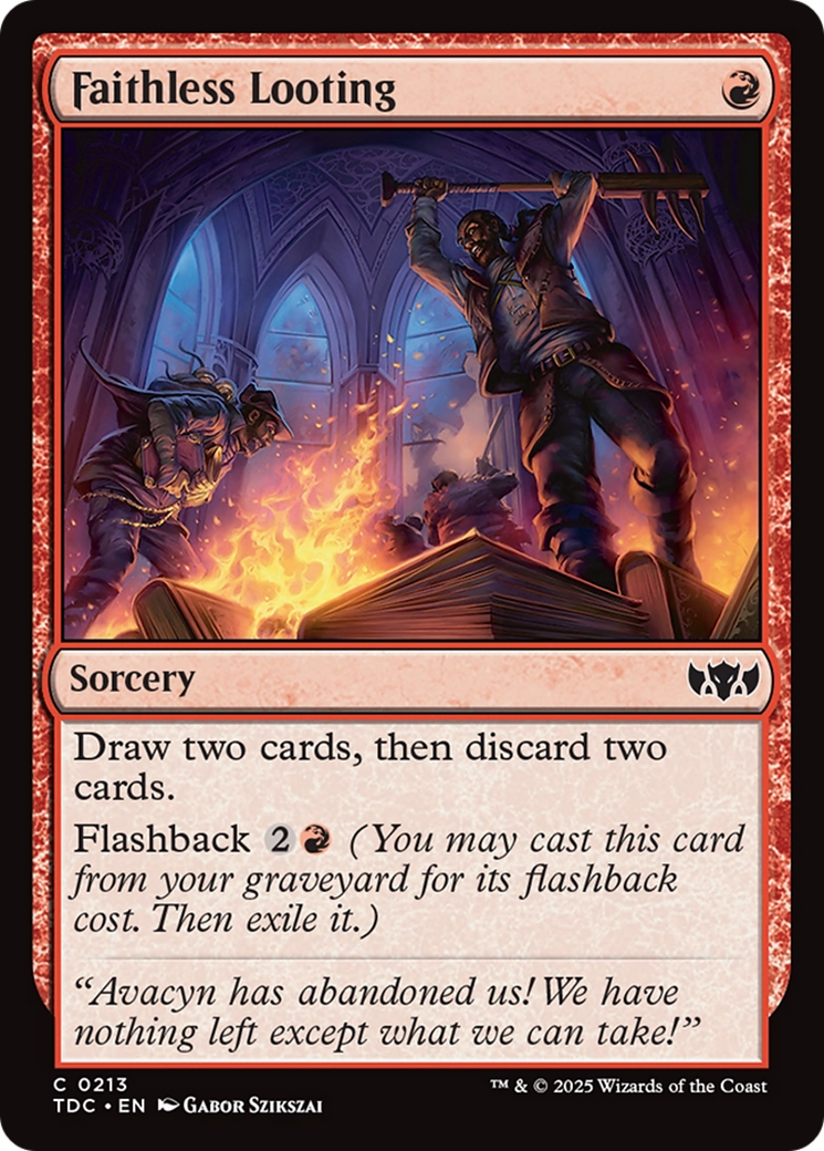 Faithless Looting [Commander: Tarkir: Dragonstorm]