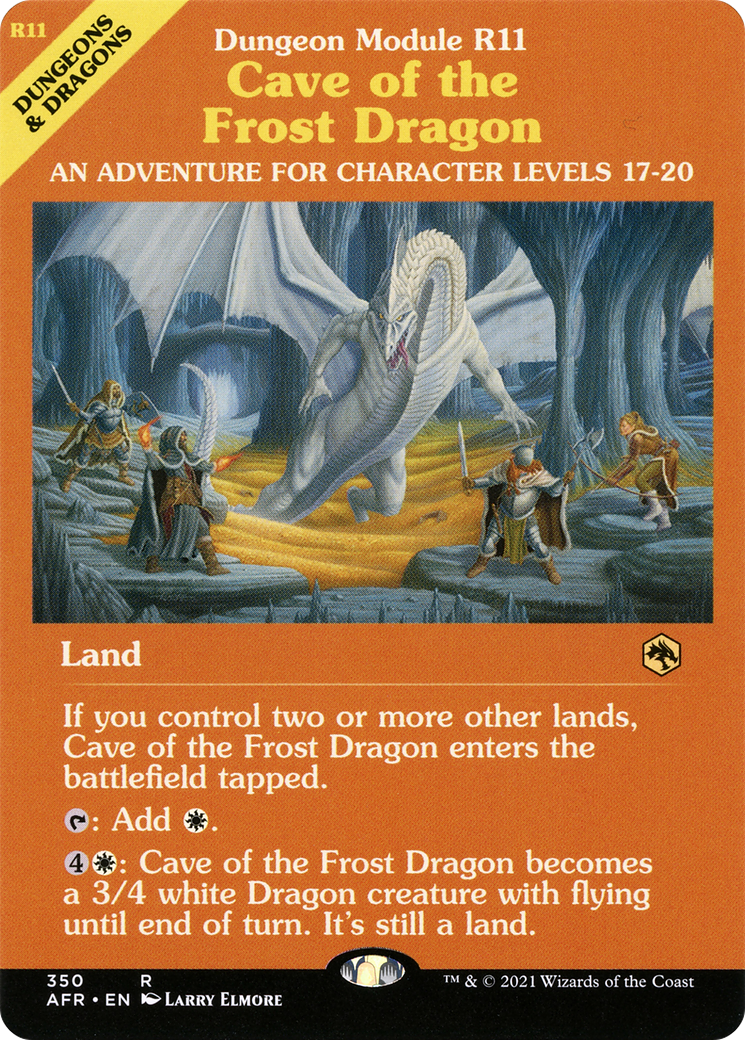 Cave of the Frost Dragon (Dungeon Module) - Adventures in the Forgotten Realms: (Showcase)