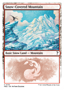 Snow-Covered Mountain (White Border) - [Mystery Booster 2]: (snow)