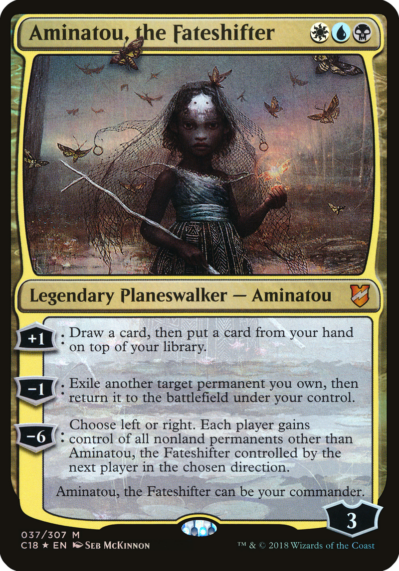 Aminatou, the Fateshifter (Commander 2018) - Commander 2018 Oversized Foil