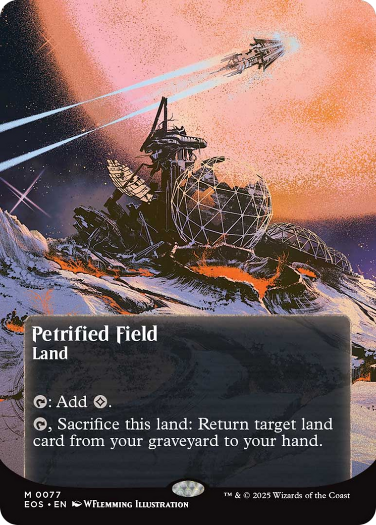 Petrified Field (0077) (Borderless) [Edge of Eternities: Stellar Sights]