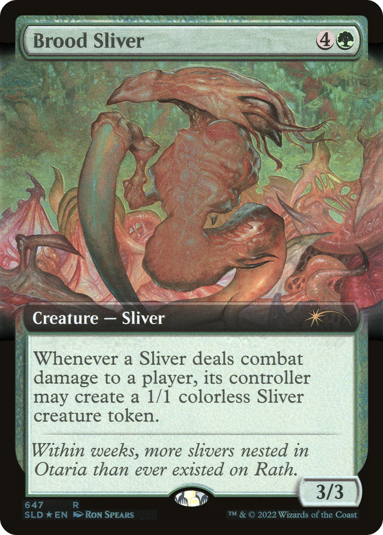 Brood Sliver (Extended Art) [Secret Lair Drop]: (Extended Art) Foil
