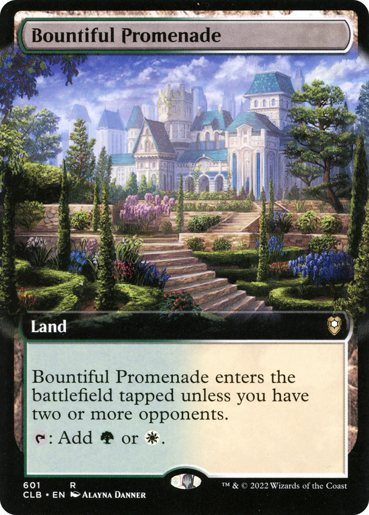 Bountiful Promenade (Extended Art) - [Commander Legends: Battle for Baldur's Gate]: (Extended Art)