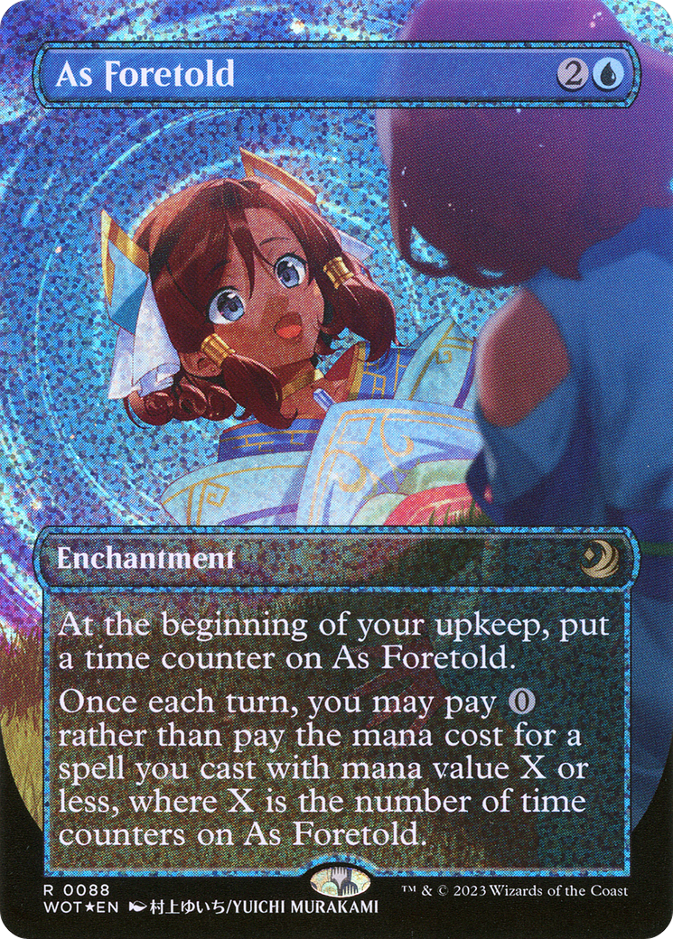As Foretold (Anime Borderless) (Confetti Foil) - Wilds of Eldraine: Enchanting Tales Foil