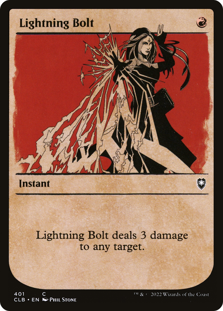 Lightning Bolt (Showcase) - [Commander Legends: Battle for Baldur's Gate]: (Showcase)