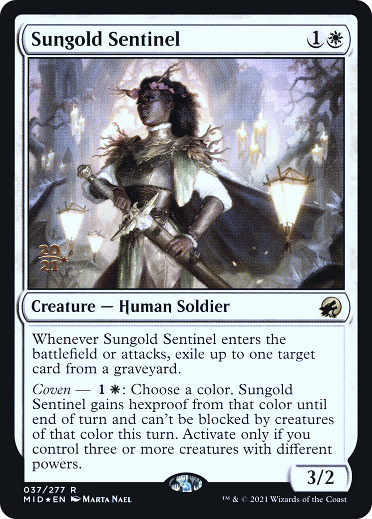 Sungold Sentinel - [Innistrad: Midnight Hunt Promos] Foil