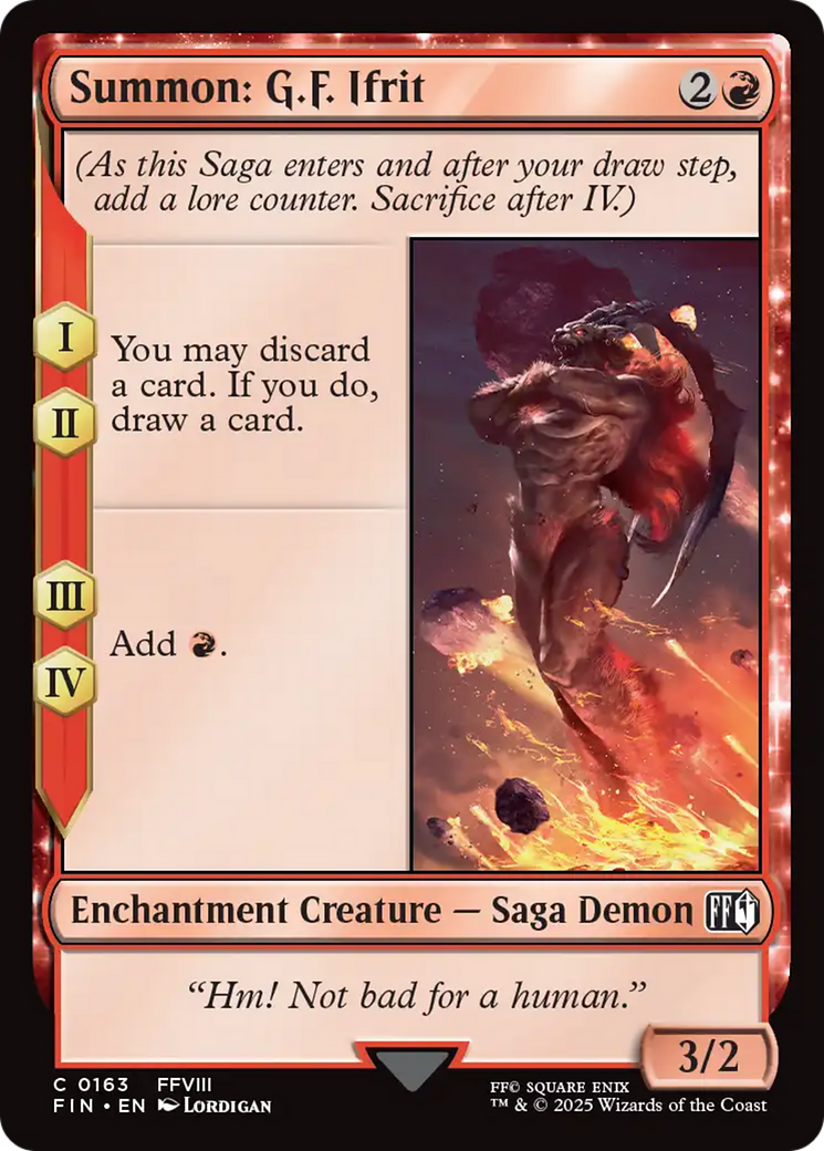 Summon: G.F. Ifrit - [FINAL FANTASY]: (enchantment)