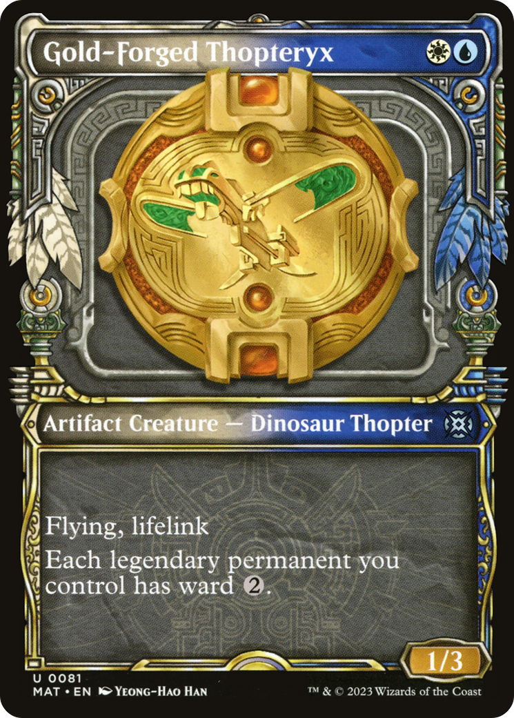 Gold-Forged Thopteryx (Showcase): (Showcase) [March of the Machine: The Aftermath]