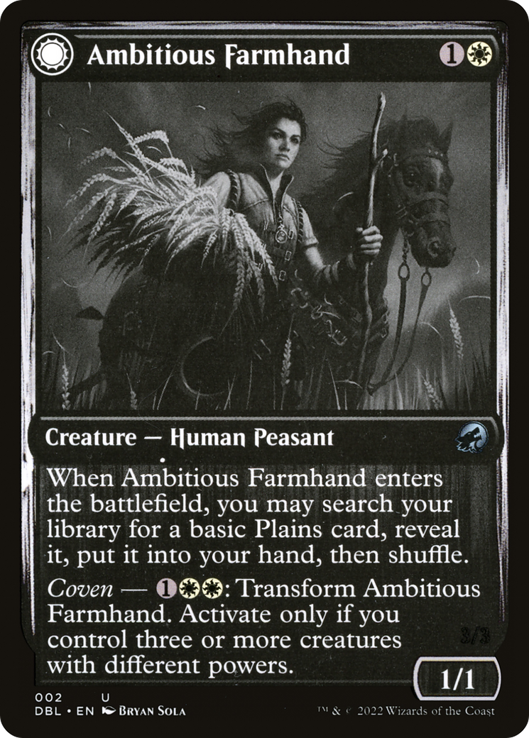Ambitious Farmhand - Innistrad: Double Feature: (Double Faced Transform)