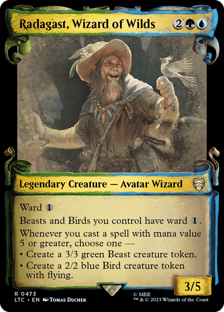 Radagast, Wizard of Wilds (Showcase Scrolls) - [Tales of Middle-earth Commander]: (Showcase)