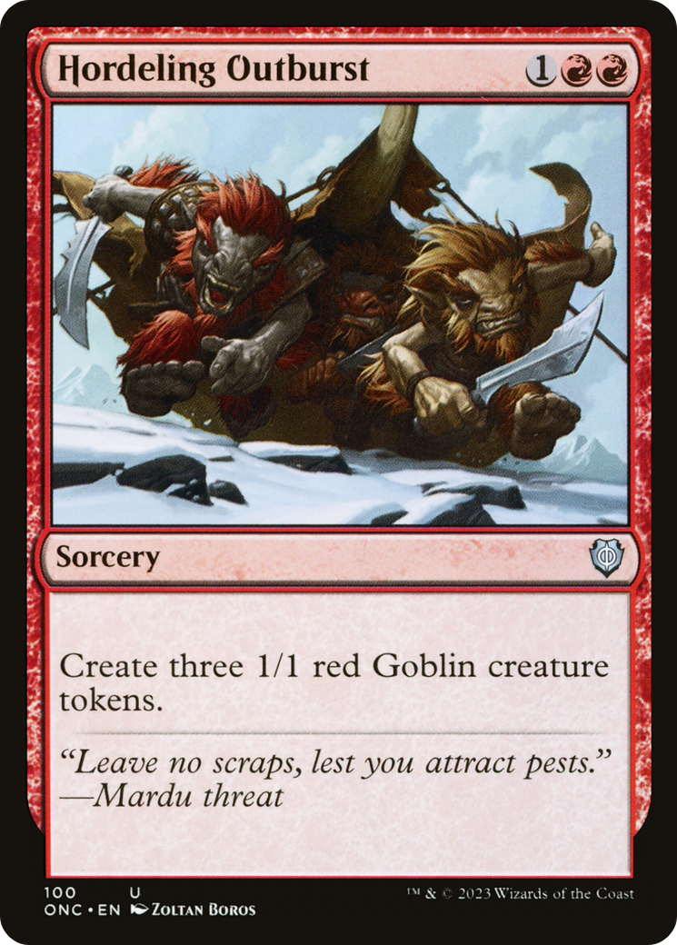 Hordeling Outburst [Phyrexia: All Will Be One Commander]
