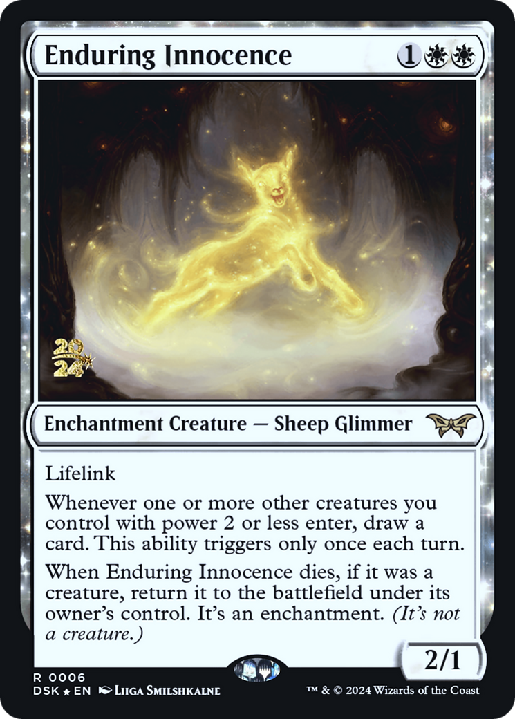 Enduring Innocence: (enchantment) [Duskmourn: House of Horror Promos] Foil