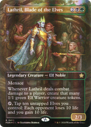Lathril, Blade of the Elves (Borderless) (Mana Foil) - [Foundations] Foil