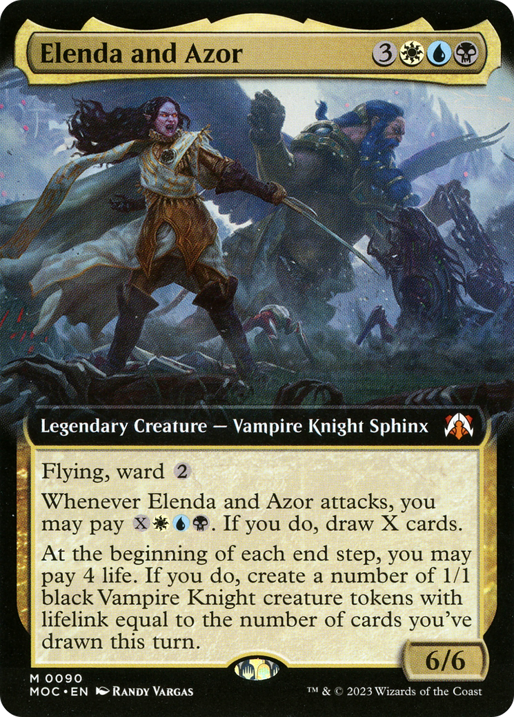 Elenda and Azor (Extended Art): (Extended Art) [March of the Machine Commander]