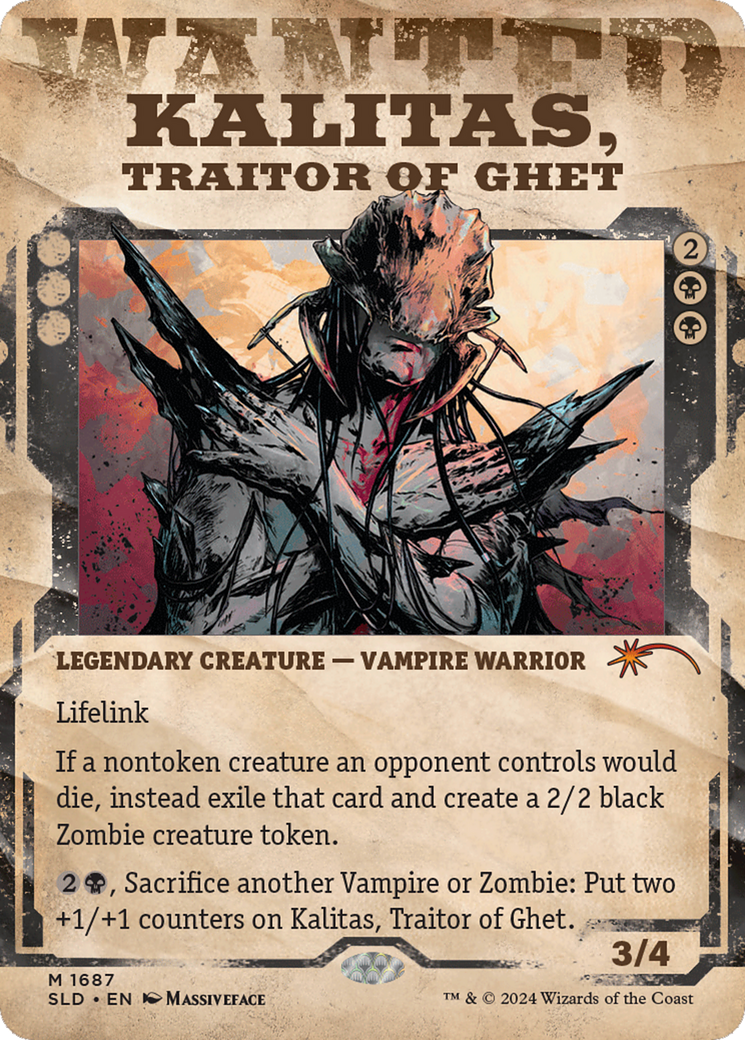 Kalitas, Traitor of Ghet [Secret Lair Drop]: (Showcase) (Borderless)