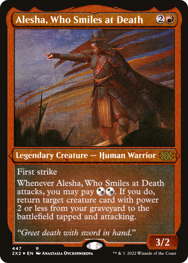 Alesha, Who Smiles at Death (Foil Etched) - Double Masters 2022 Foil