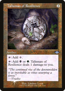 Talisman of Resilience (Retro Frame) (MH1-037) - Modern Horizons 1 Timeshifts Etched Foil