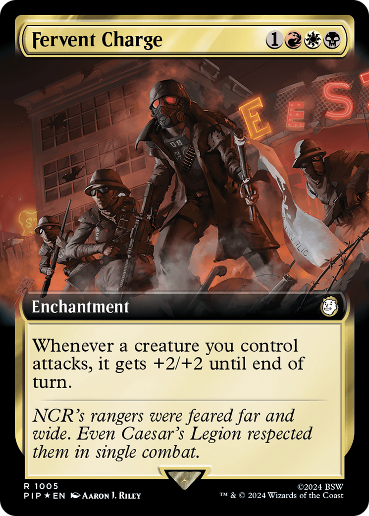 Fervent Charge (Extended Art) (Surge Foil): (Extended Art) [Fallout] Foil