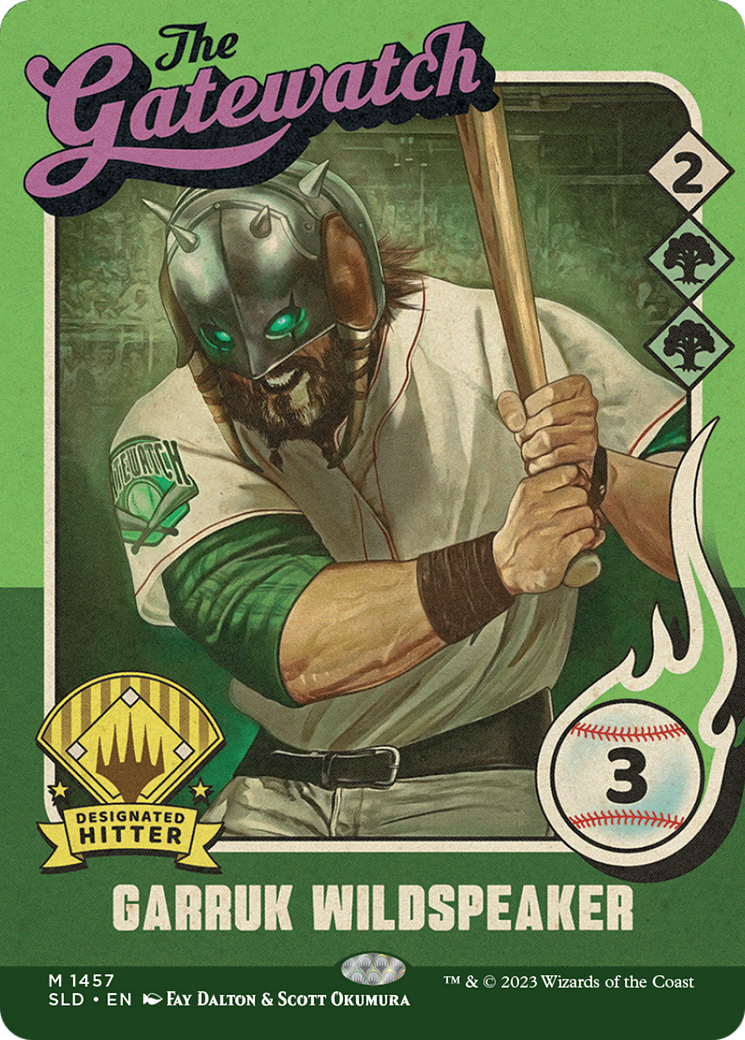 Garruk Wildspeaker (1457): (Full Art) (Borderless) [Secret Lair Drop]