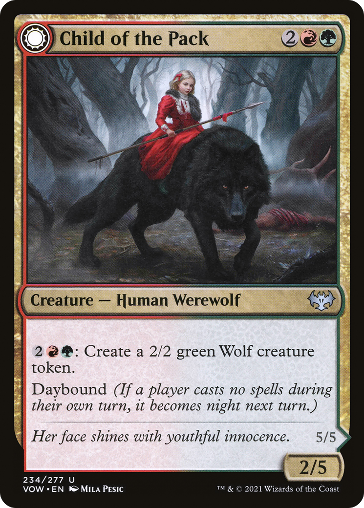 Child of the Pack - Innistrad: Crimson Vow: (Double Faced Transform)