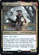 Gev, Scaled Scorch [Bloomburrow Promos] Foil
