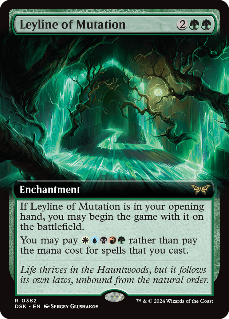 Leyline of Mutation (Extended Art) [Duskmourn: House of Horror]: (Extended Art)