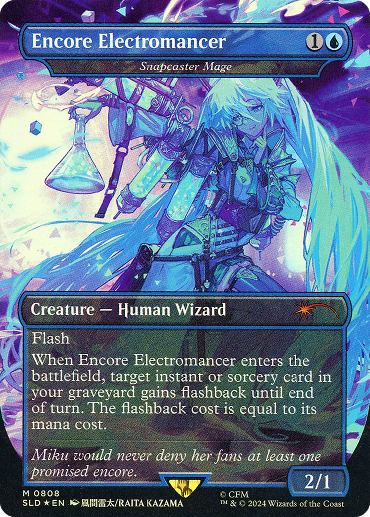 Encore Electromancer - Snapcaster Mage (Borderless) [Secret Lair Drop] / Encore Electromancer