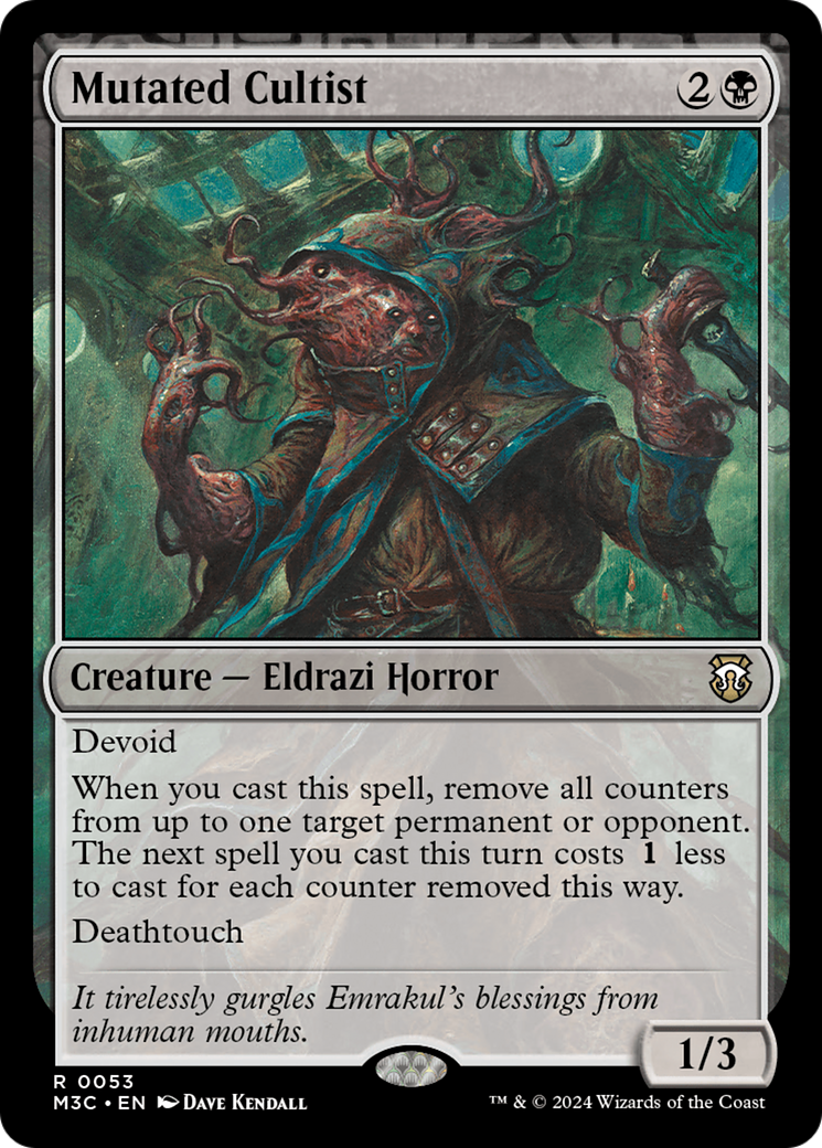 Mutated Cultist - [Modern Horizons 3 Commander]: (devoid)