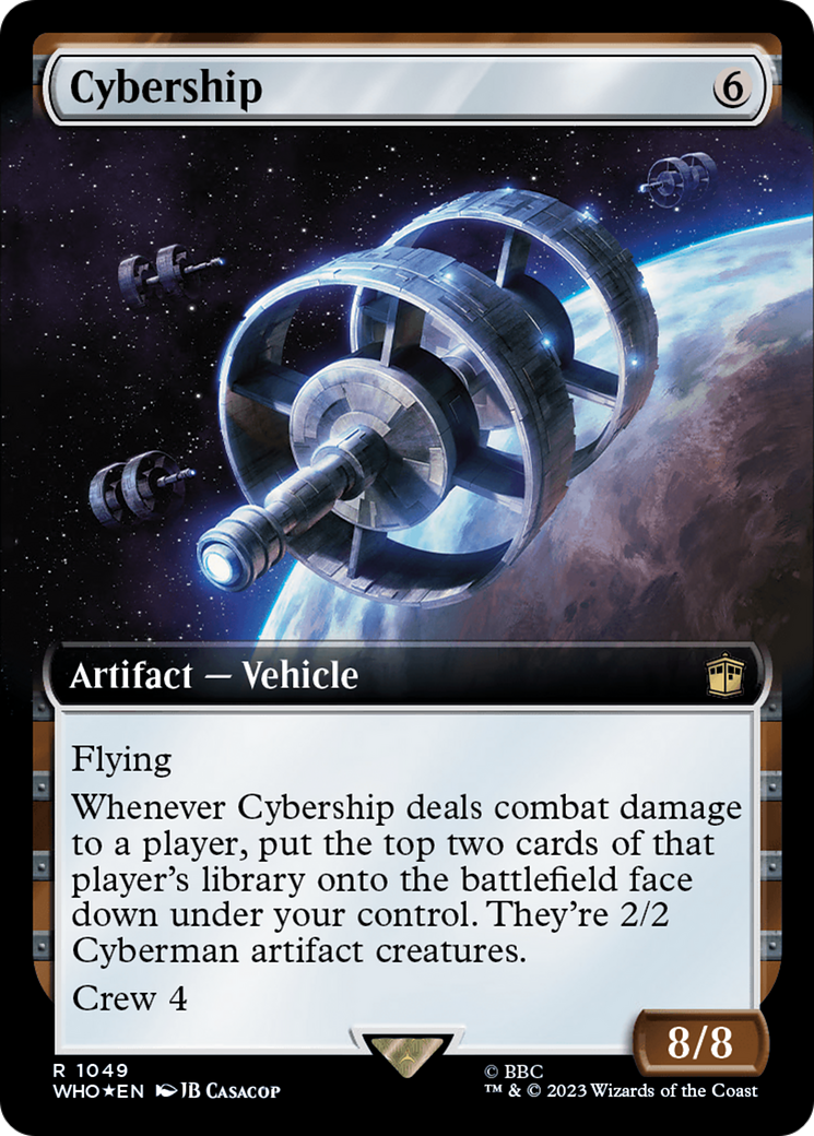 Cybership (Extended Art) (Surge Foil): (Extended Art) [Doctor Who] Foil