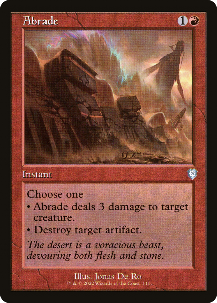 Abrade (Retro Frame) - The Brothers' War Commander