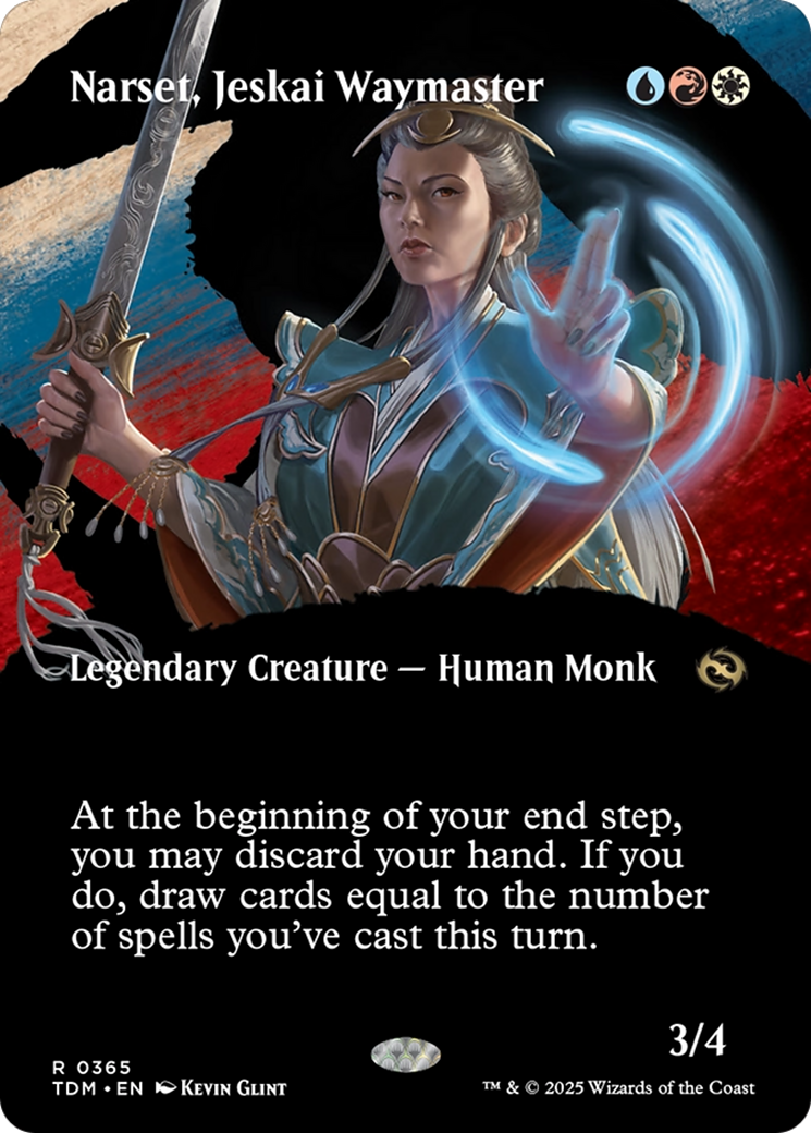 Narset, Jeskai Waymaster (Borderless) - [Tarkir: Dragonstorm]: (Showcase)