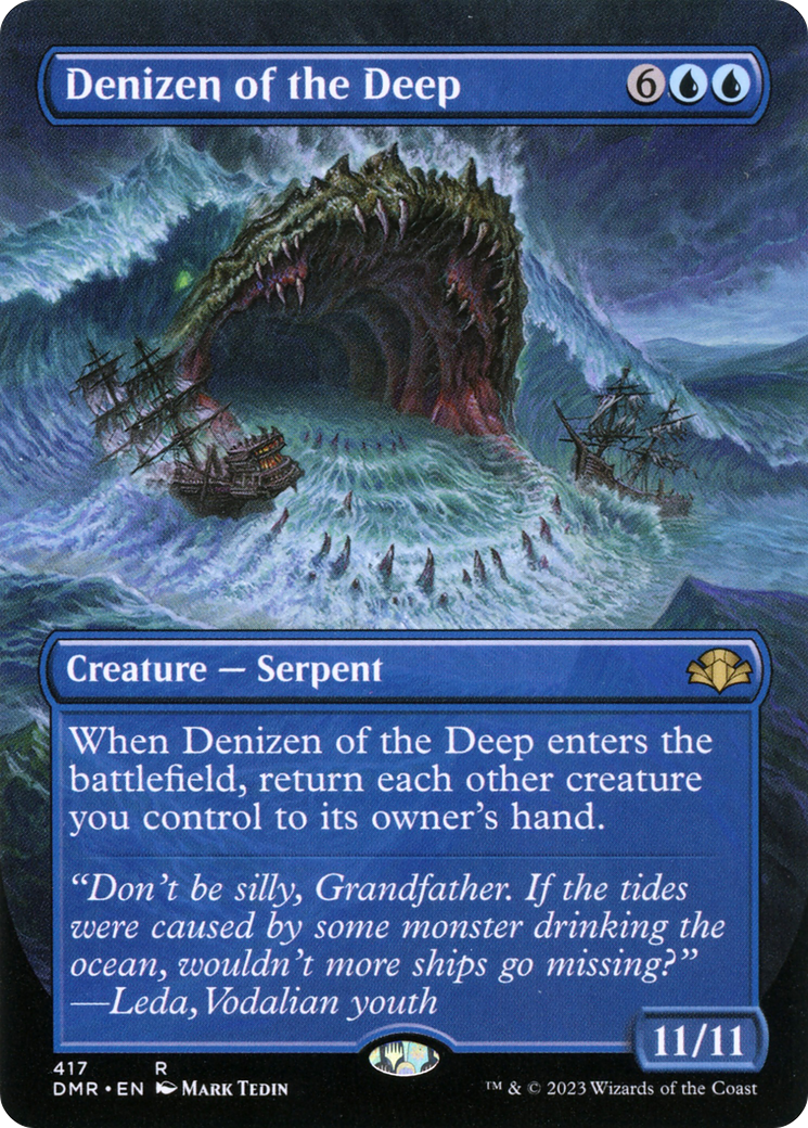 Denizen of the Deep (Borderless) [Dominaria Remastered]
