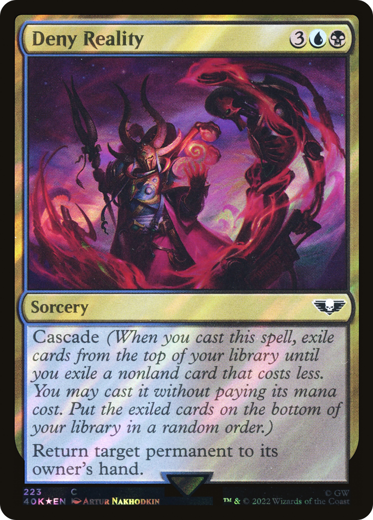 Deny Reality (Surge Foil) [Warhammer 40,000 Commander] Foil