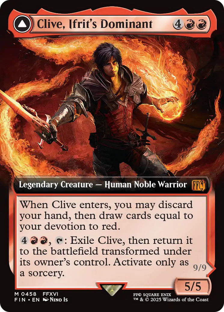 Clive, Ifrit's Dominant (Extended Art): (enchantment, Extended Art) [FINAL FANTASY]