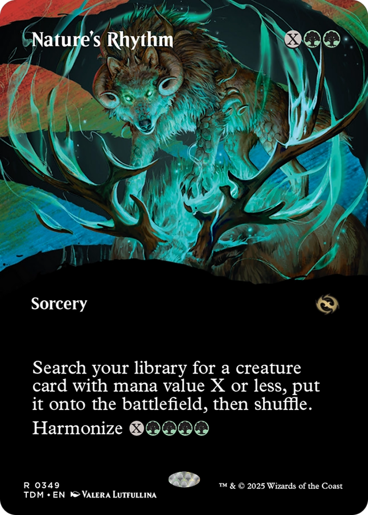 Nature's Rhythm (Borderless) - [Tarkir: Dragonstorm]: (Showcase)
