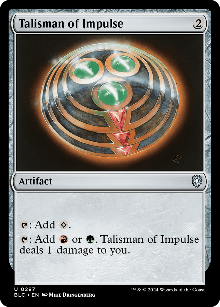 Talisman of Impulse - [Bloomburrow Commander]