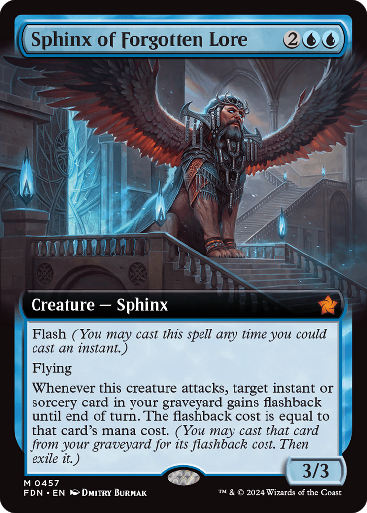 Sphinx of Forgotten Lore (Extended Art) - [Foundations]: (Extended Art)
