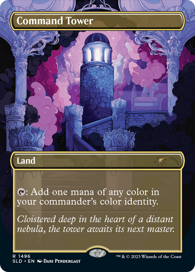 Command Tower (1496) (Borderless) [Secret Lair Drop]