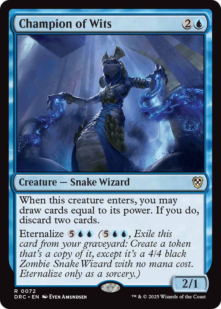 Champion of Wits - Commander: Aetherdrift