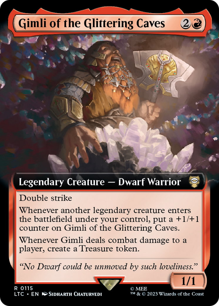 Gimli of the Glittering Caves (Extended Art): (Extended Art) [Tales of Middle-earth Commander]