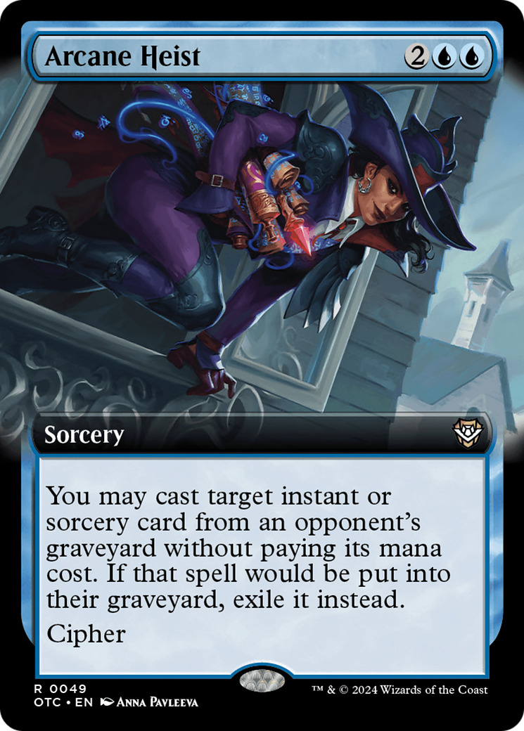 Arcane Heist (Extended Art) - Outlaws of Thunder Junction Commander: (Extended Art)