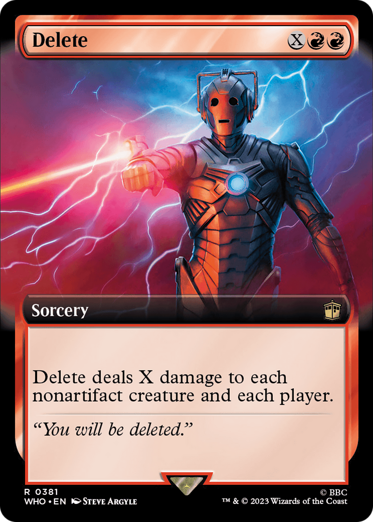 Delete (Extended Art) - Doctor Who: (Extended Art)