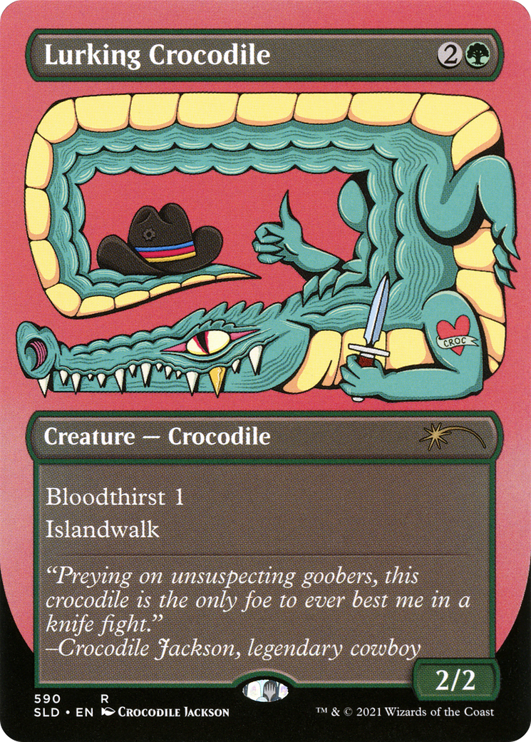 Lurking Crocodile [Secret Lair Drop] (Borderless)