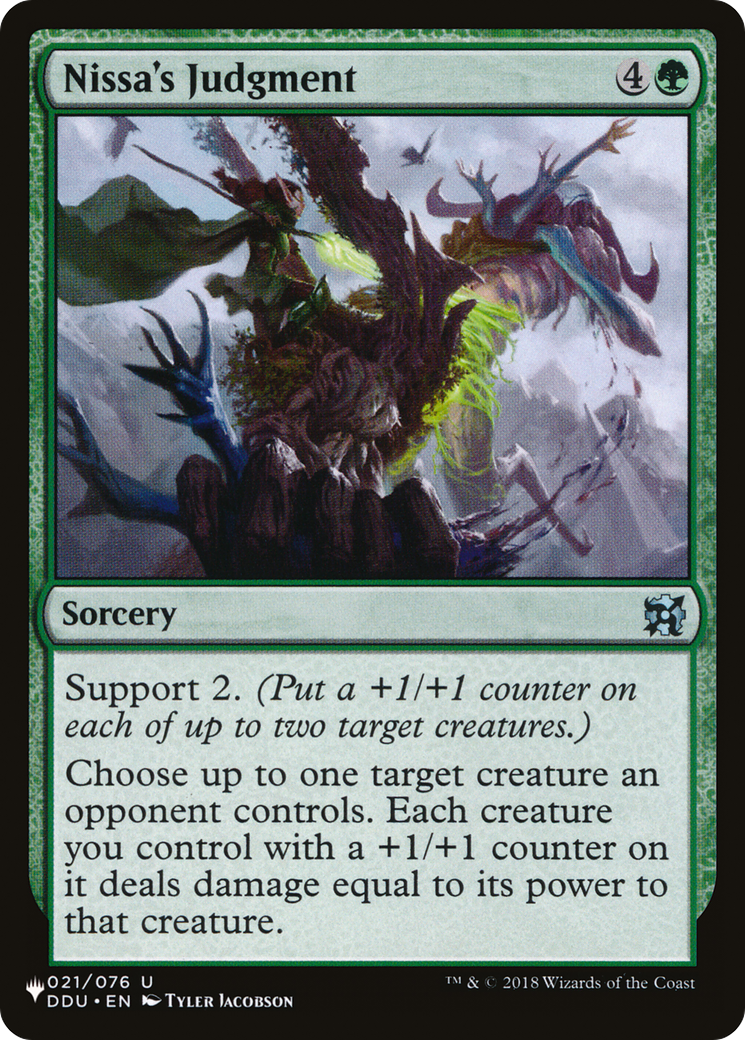 Nissa's Judgment - [The List]