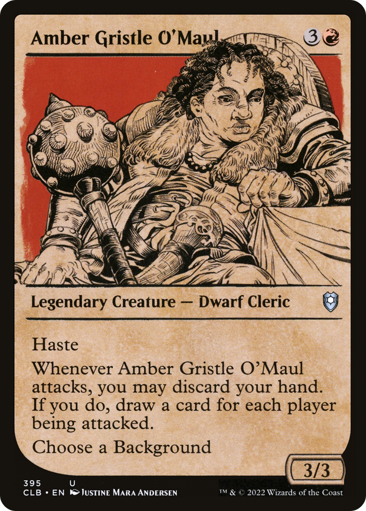 Amber Gristle O'Maul (Showcase) - Commander Legends: Battle for Baldur's Gate: (Showcase)