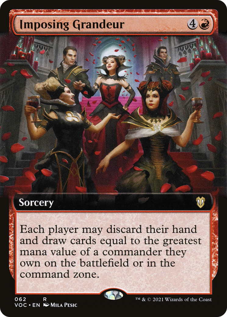 Imposing Grandeur (Extended Art): (Extended Art) [Crimson Vow Commander]