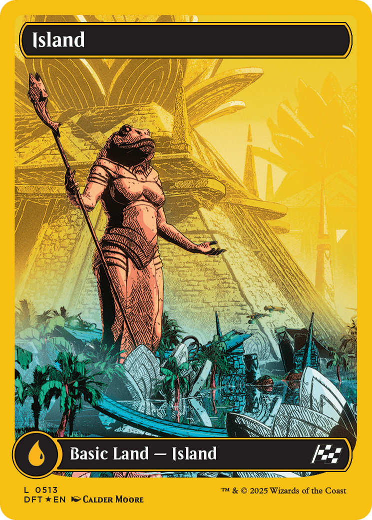 Island (0513) (First-Place Foil) - [Aetherdrift]: (Full Art) Foil